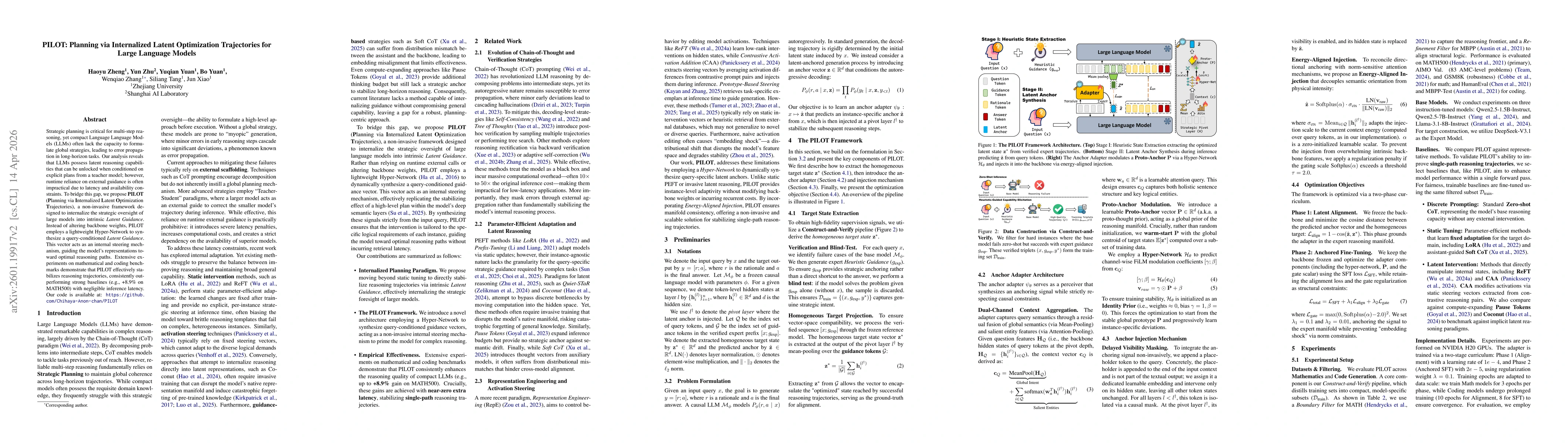Thumbnail for PILOT: Planning via Internalized Latent Optimization Trajectories for Large Language Models