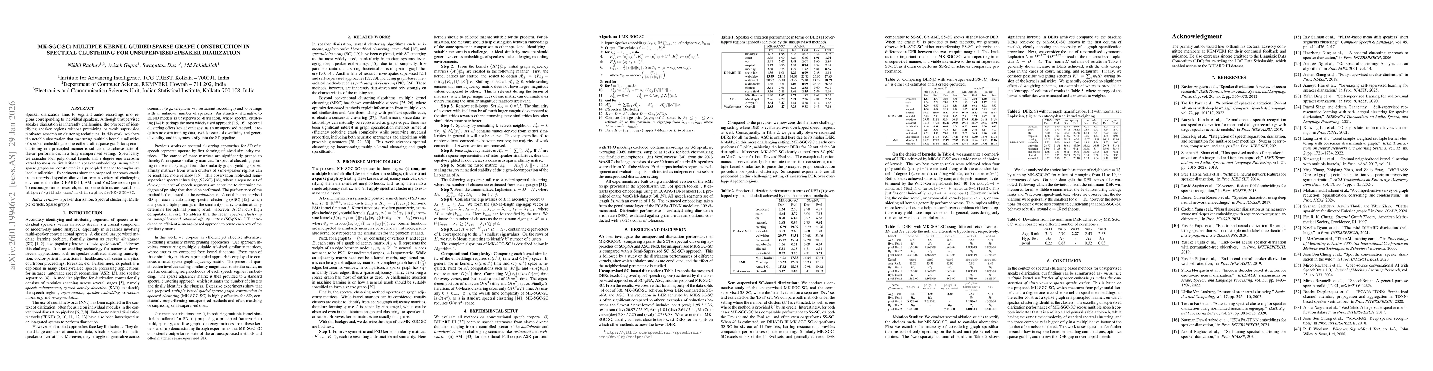 Thumbnail for MK-SGC-SC: Multiple Kernel guided Sparse Graph Construction in Spectral Clustering for Unsupervised Speaker Diarization
