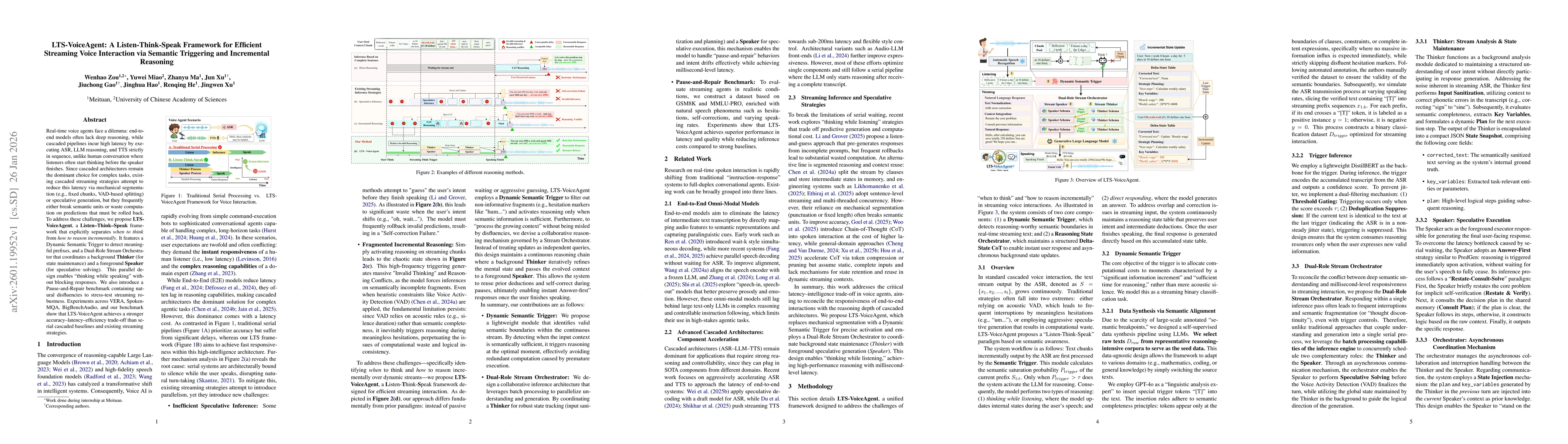 Thumbnail for LTS-VoiceAgent: A Listen-Think-Speak Framework for Efficient Streaming Voice Interaction via Semantic Triggering and Incremental Reasoning