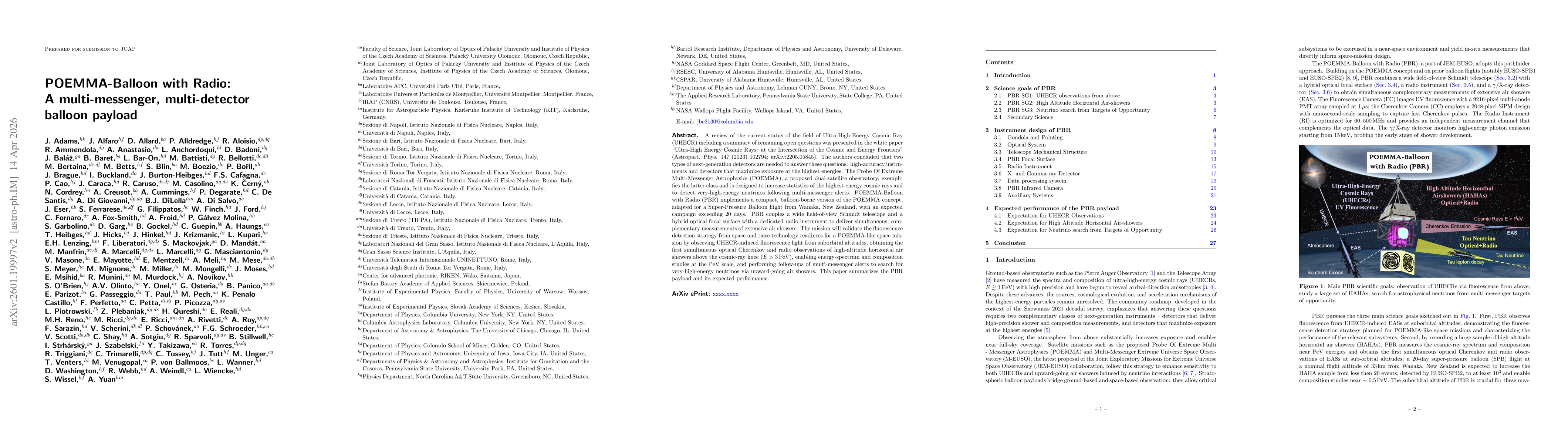 Thumbnail for POEMMA-Balloon with Radio: A multi-messenger, multi-detector balloon payload