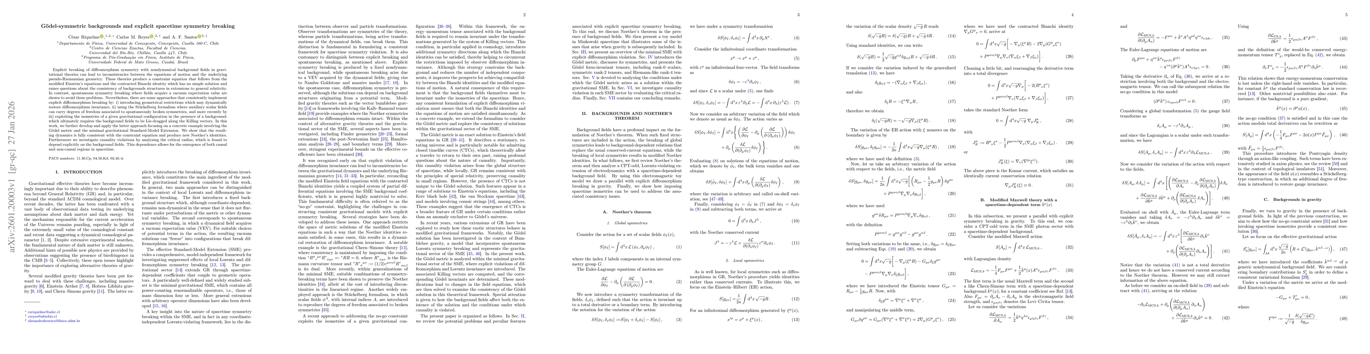 Thumbnail for Gödel-symmetric backgrounds and explicit spacetime symmetry breaking