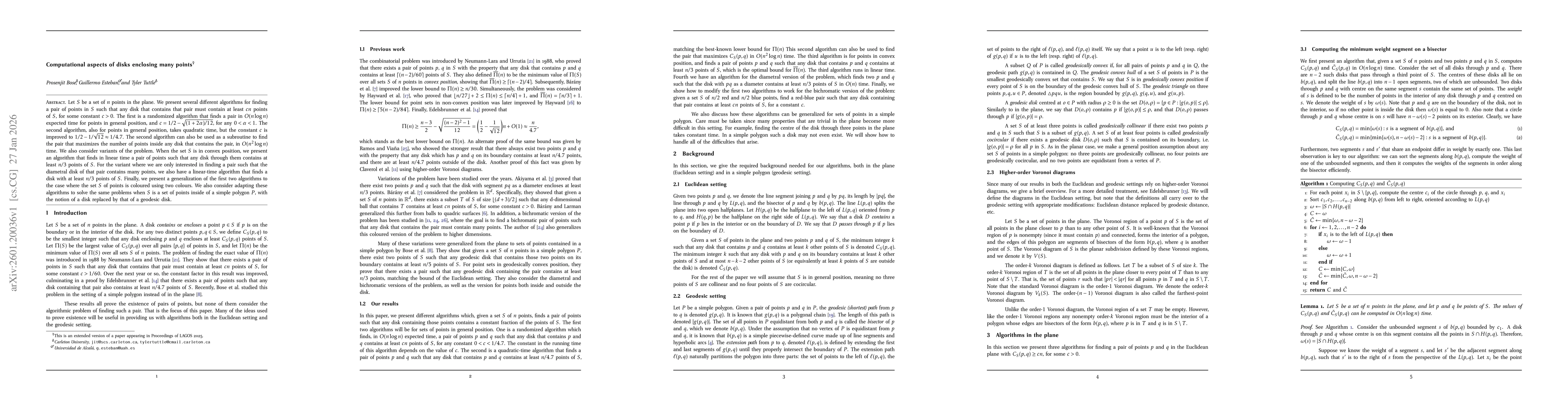Thumbnail for Computational aspects of disks enclosing many points