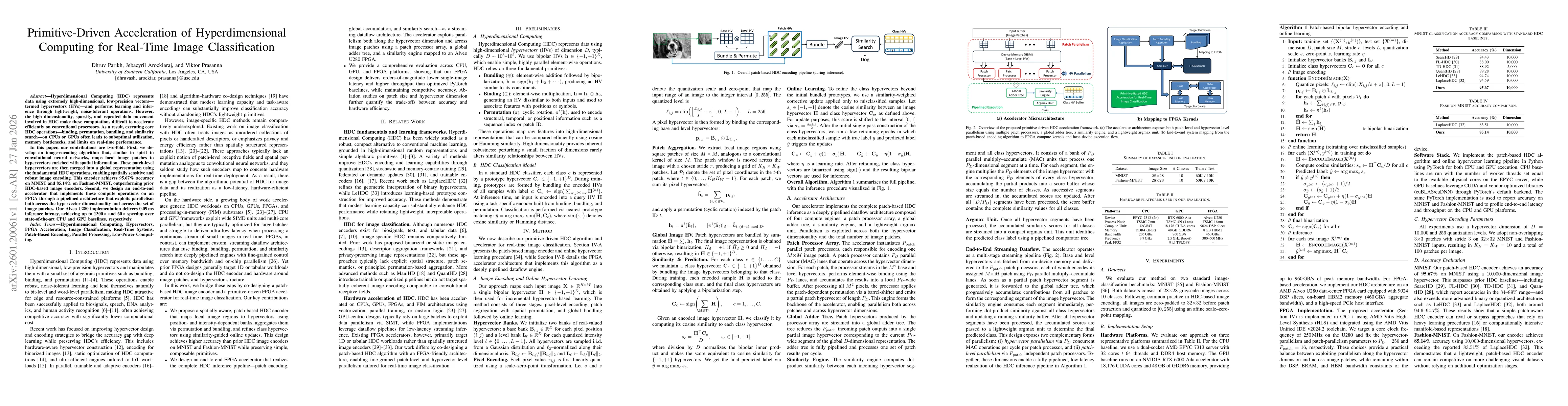 Thumbnail for Primitive-Driven Acceleration of Hyperdimensional Computing for Real-Time Image Classification