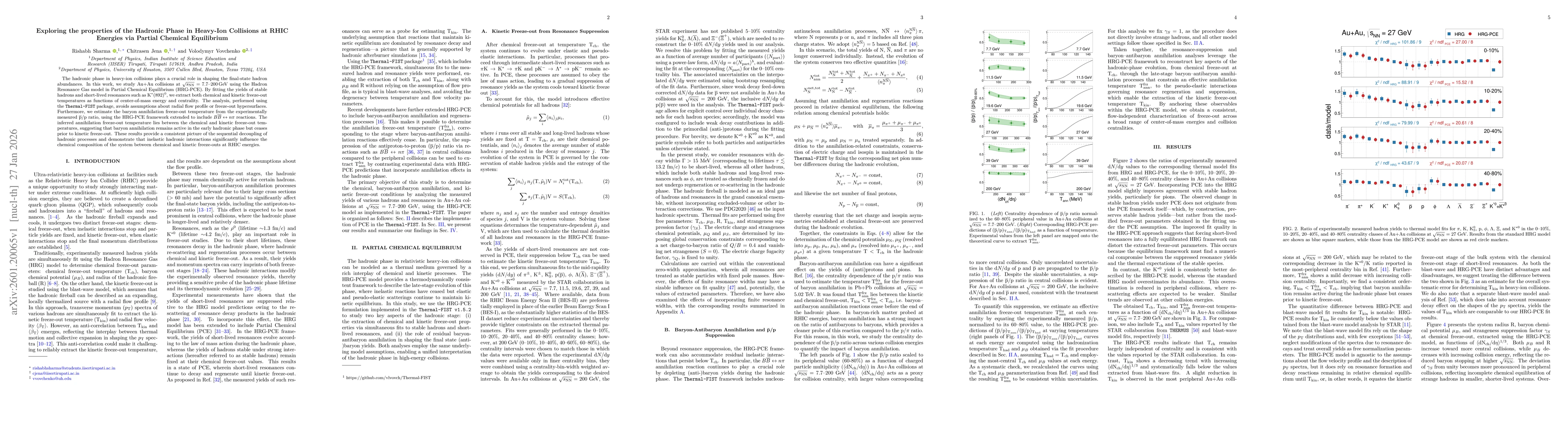 Thumbnail for Exploring the properties of the Hadronic Phase in Heavy-Ion Collisions at RHIC Energies via Partial Chemical Equilibrium