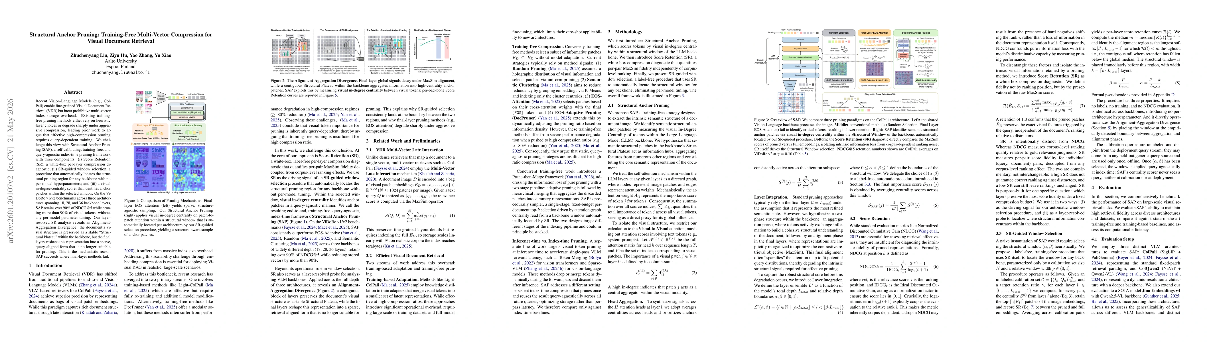 Thumbnail for Look in the Middle: Structural Anchor Pruning for Scalable Visual RAG Indexing