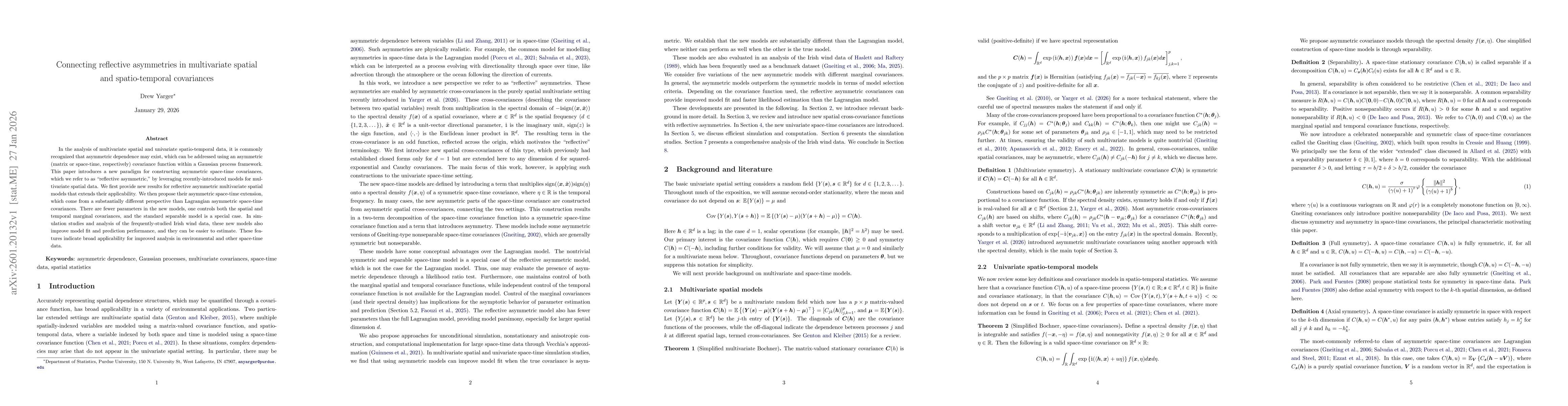 Thumbnail for Connecting reflective asymmetries in multivariate spatial and spatio-temporal covariances