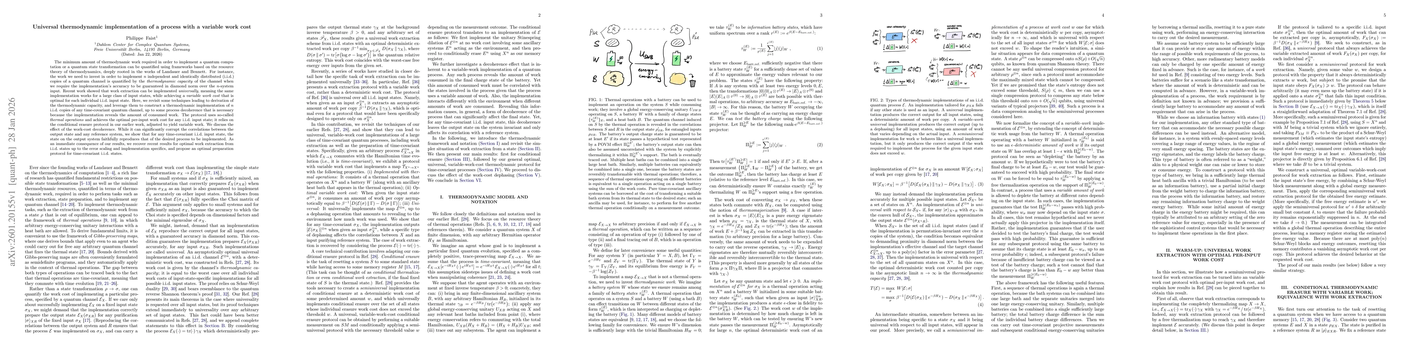 Thumbnail for Universal thermodynamic implementation of a process with a variable work cost