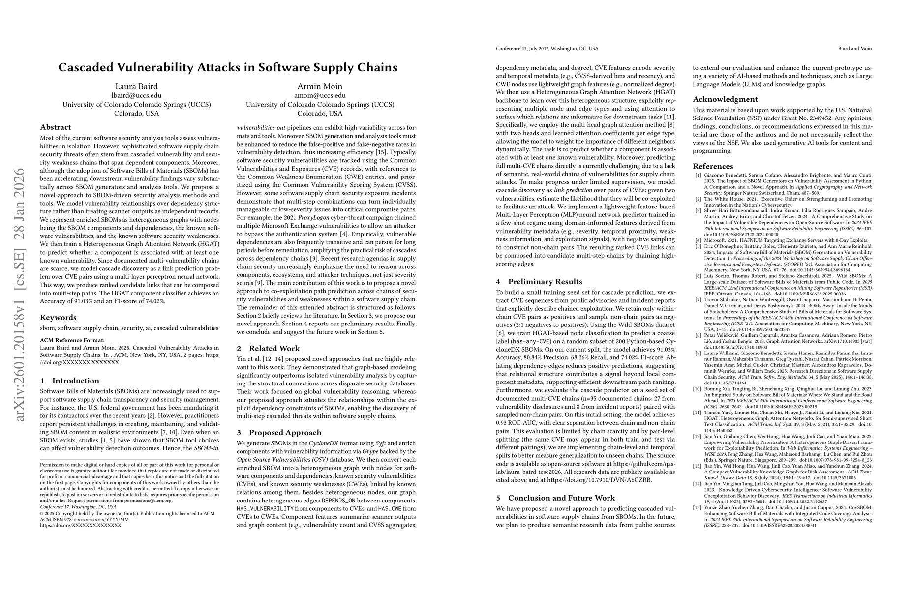 Thumbnail for Cascaded Vulnerability Attacks in Software Supply Chains