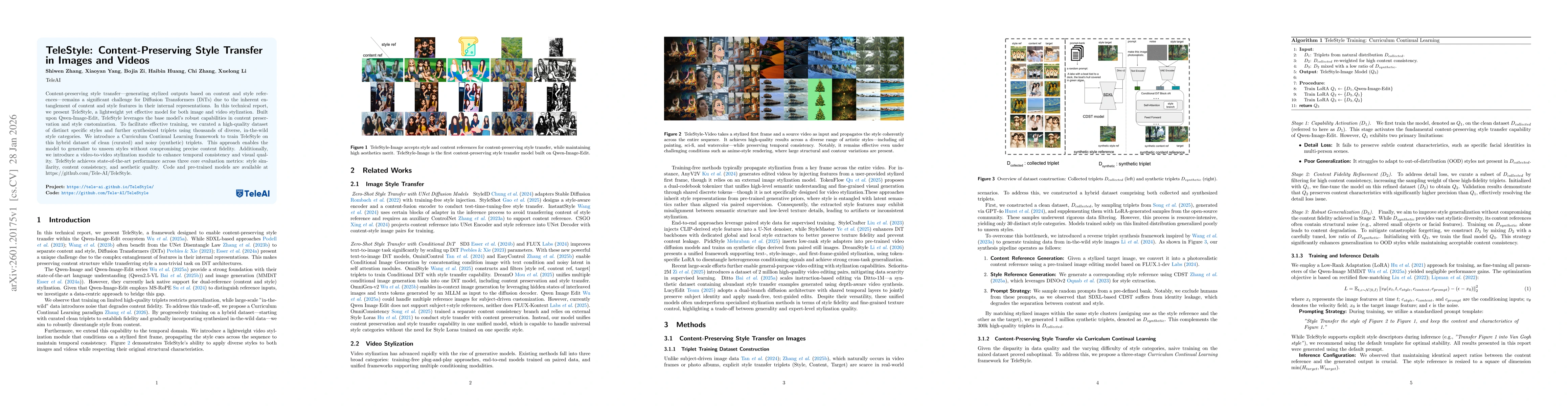Thumbnail for TeleStyle: Content-Preserving Style Transfer in Images and Videos
