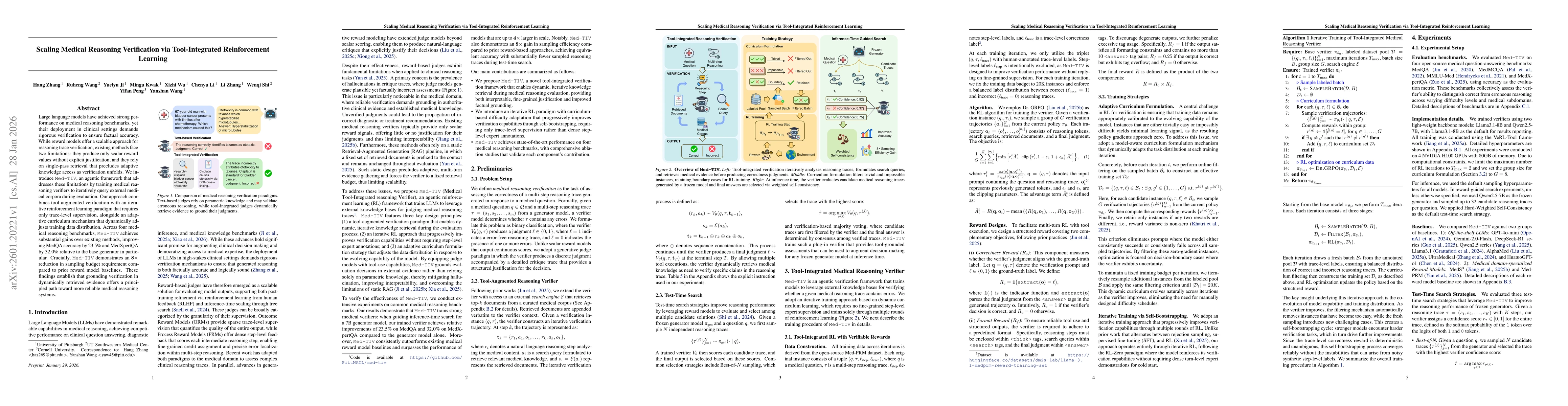 Thumbnail for Scaling Medical Reasoning Verification via Tool-Integrated Reinforcement Learning