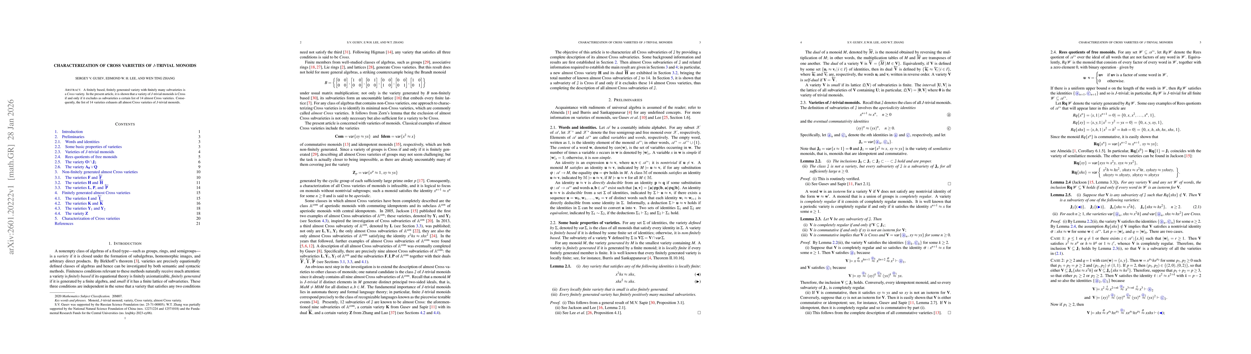 Thumbnail for Characterization of Cross varieties of $J$-trivial monoids