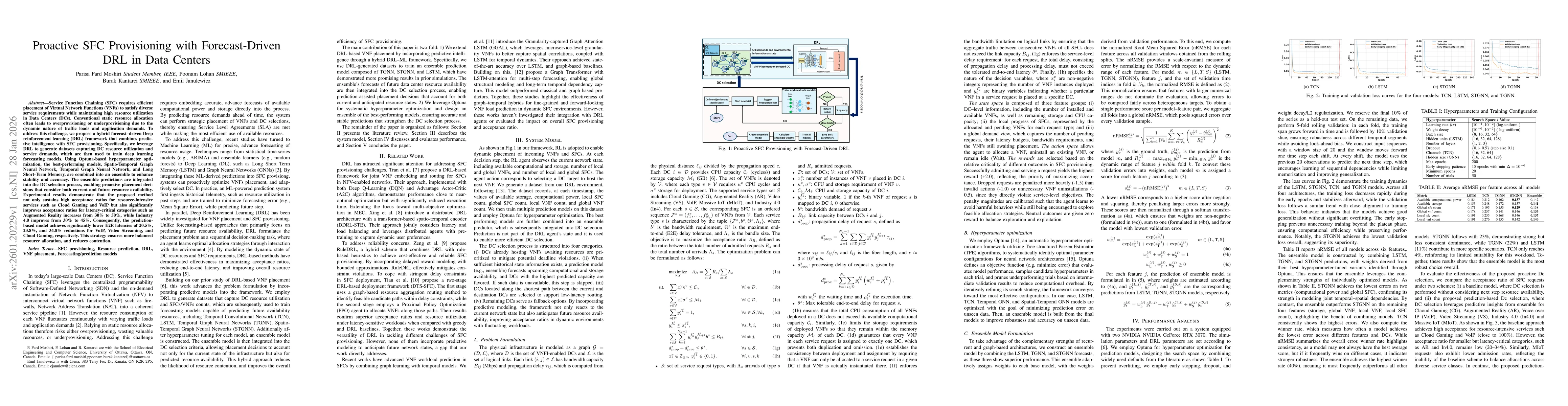 Thumbnail for Proactive SFC Provisioning with Forecast-Driven DRL in Data Centers