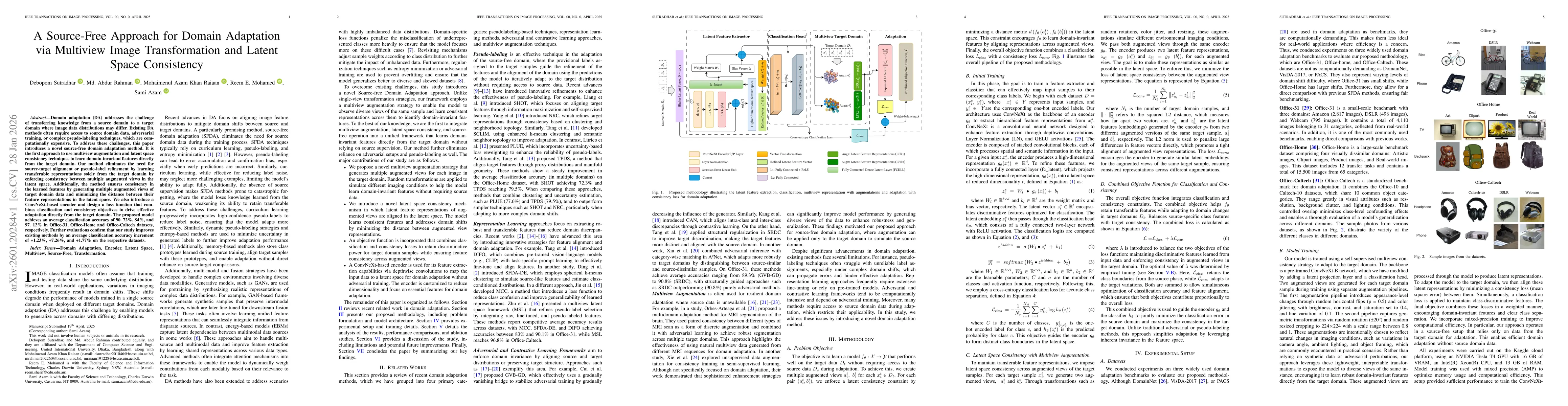 Thumbnail for A Source-Free Approach for Domain Adaptation via Multiview Image Transformation and Latent Space Consistency
