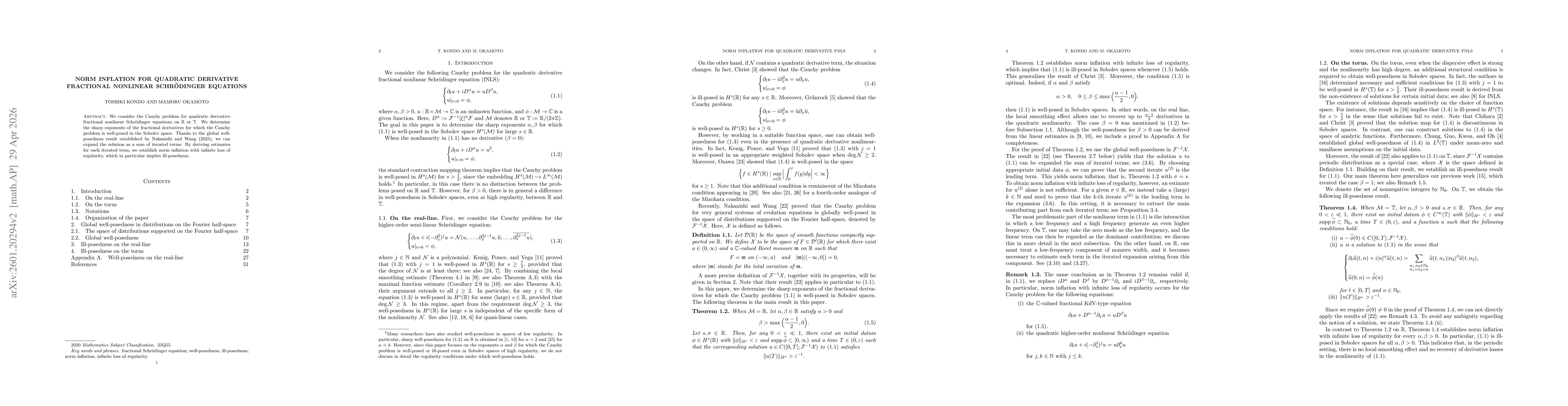 Thumbnail for Norm inflation for quadratic derivative fractional nonlinear Schrödinger equations