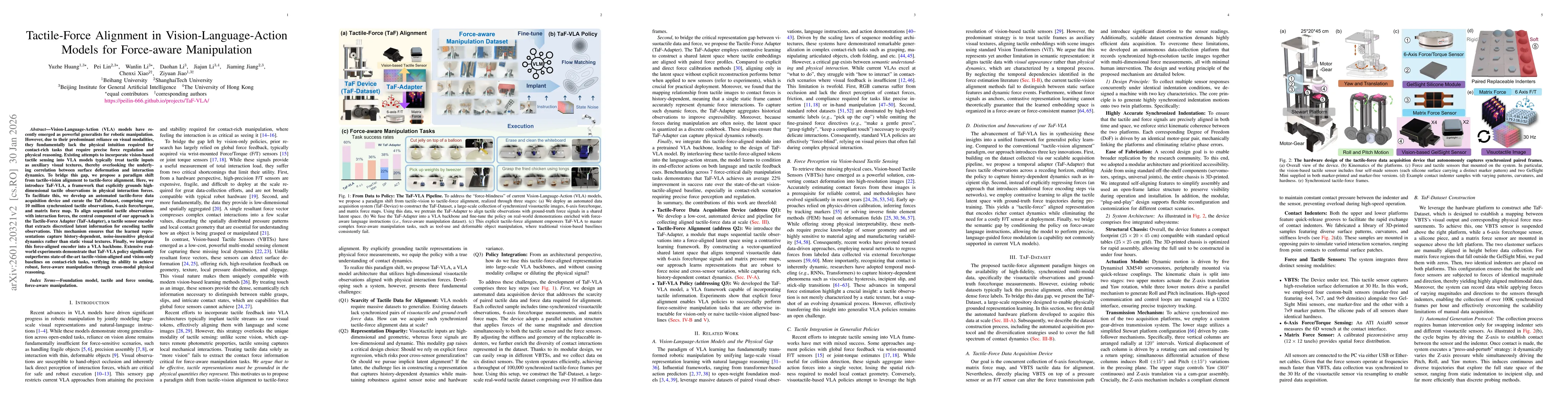 Thumbnail for Tactile-Force Alignment in Vision-Language-Action Models for Force-aware Manipulation