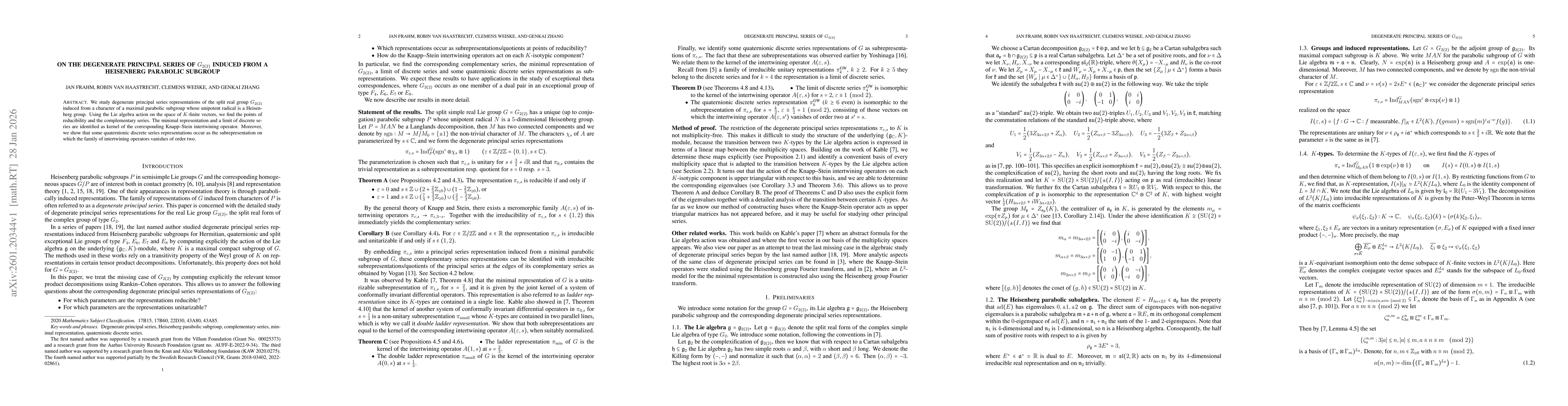 Thumbnail for On the degenerate principal series of $G_{2(2)}$ induced from a Heisenberg parabolic subgroup