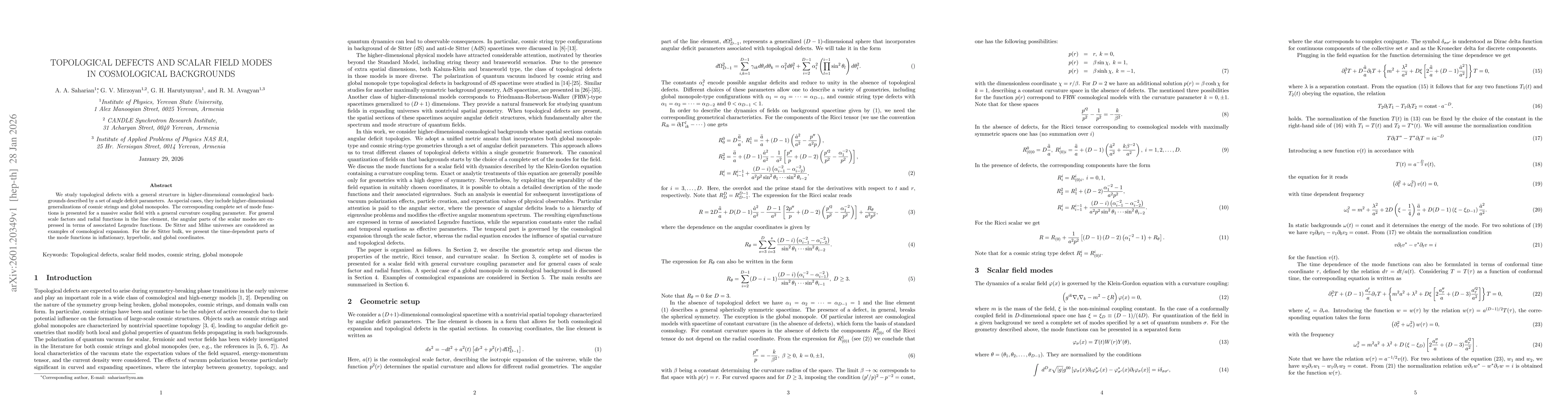 Thumbnail for Topological defects and scalar field modes in cosmological backgrounds