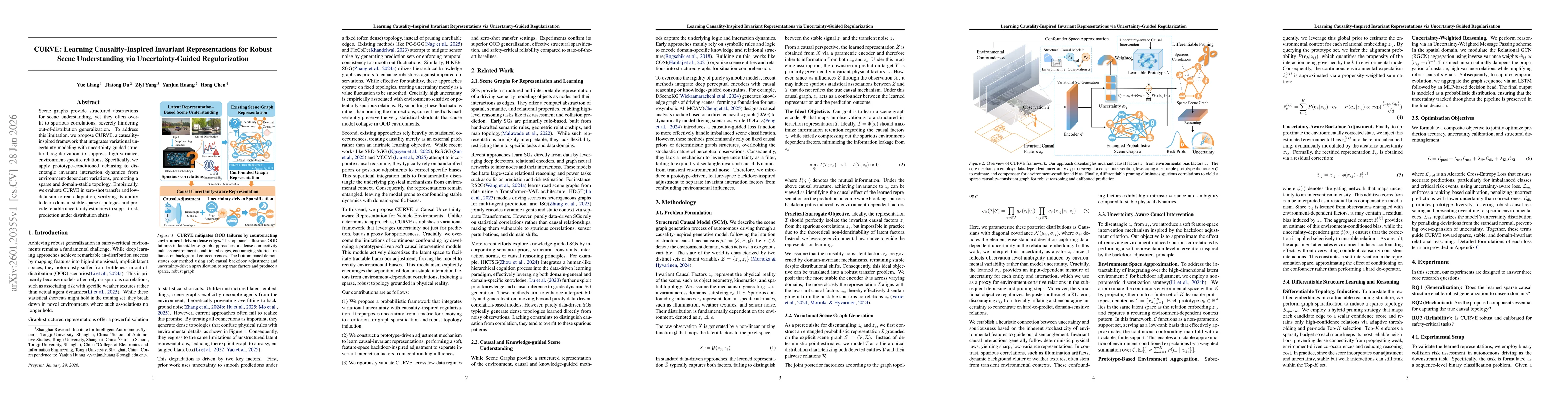 Thumbnail for CURVE: Learning Causality-Inspired Invariant Representations for Robust Scene Understanding via Uncertainty-Guided Regularization