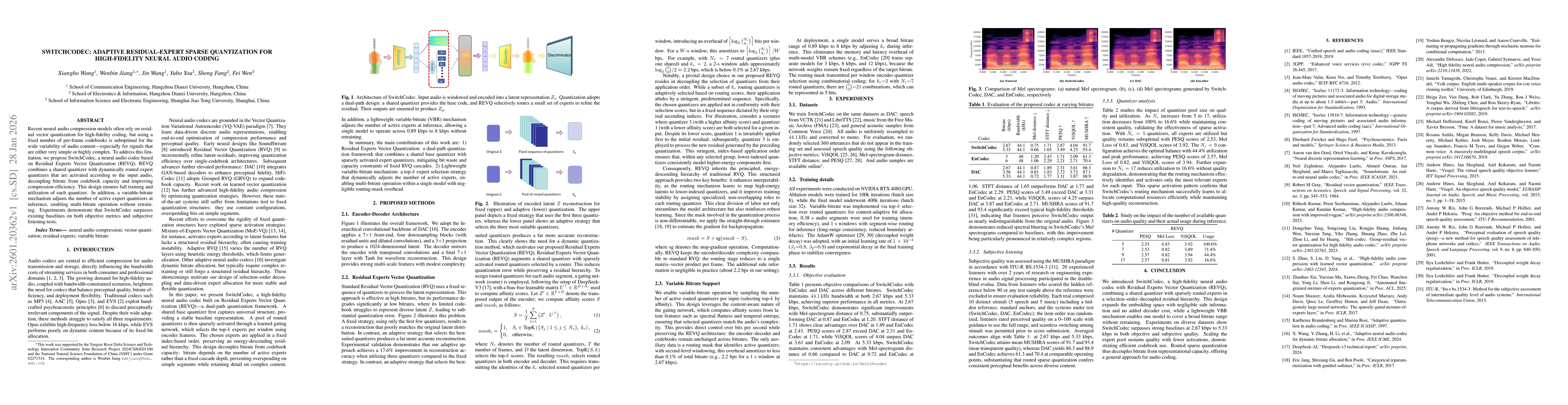 Thumbnail for Switchcodec: Adaptive residual-expert sparse quantization for high-fidelity neural audio coding