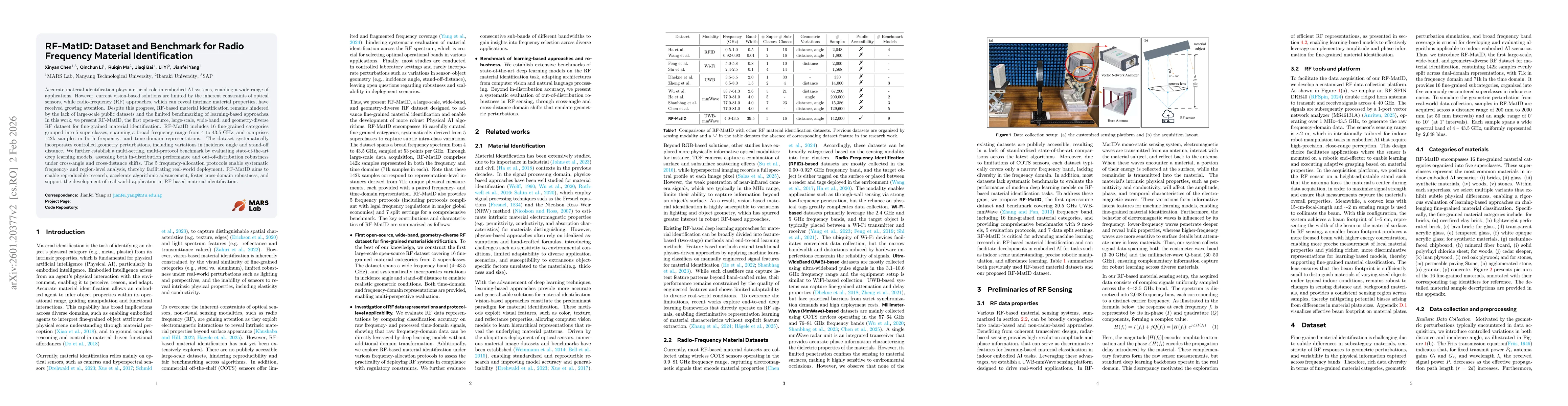 Thumbnail for RF-MatID: Dataset and Benchmark for Radio Frequency Material Identification