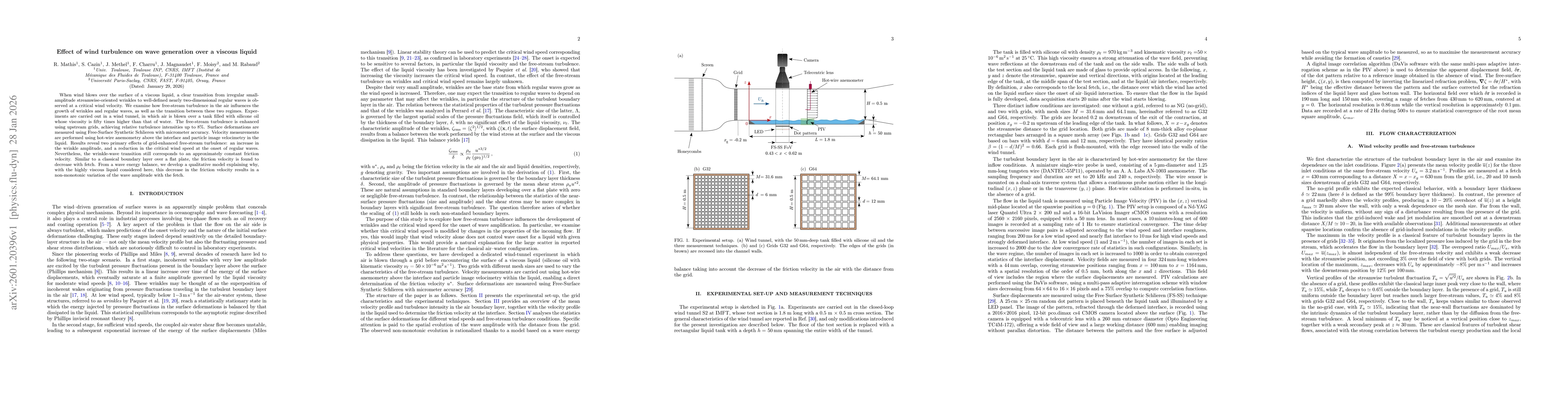 Thumbnail for Effect of wind turbulence on wave generation over a viscous liquid