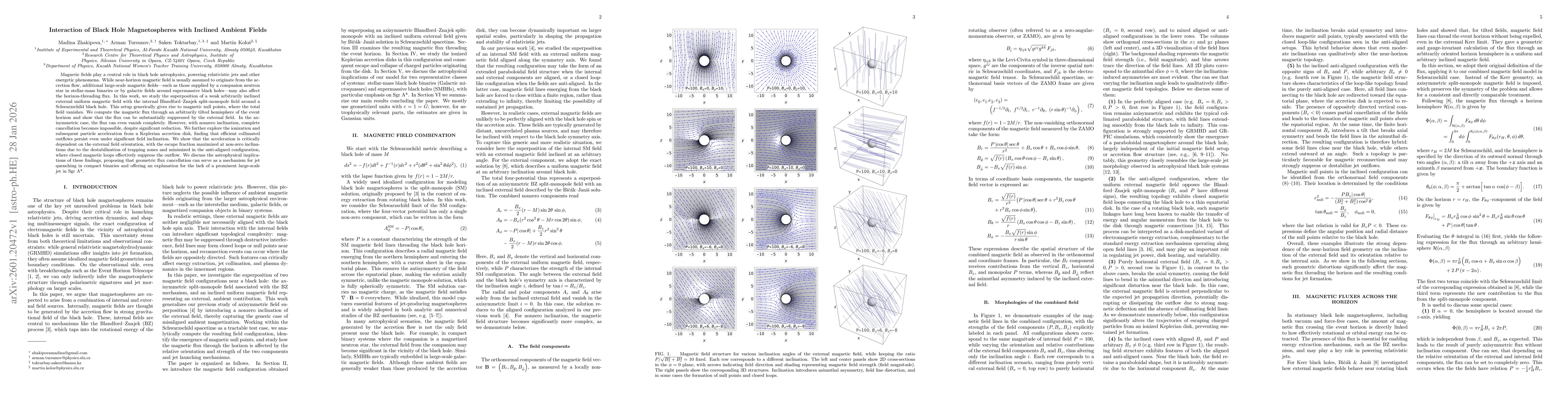 Thumbnail for Interaction of Black Hole Magnetospheres with Inclined Ambient Fields