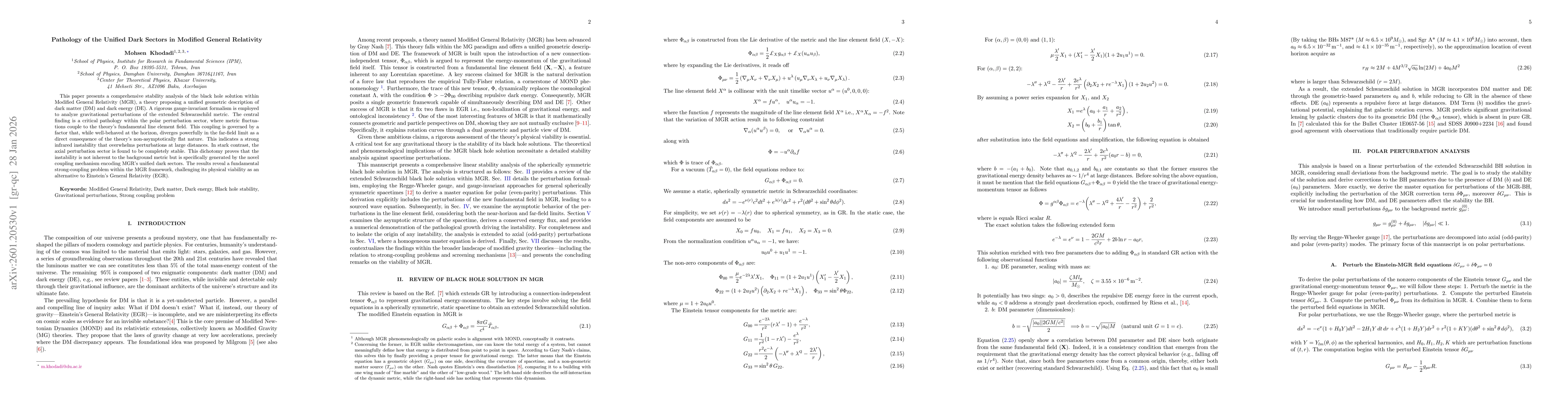 Thumbnail for Pathology of the Unified Dark Sectors in Modified General Relativity