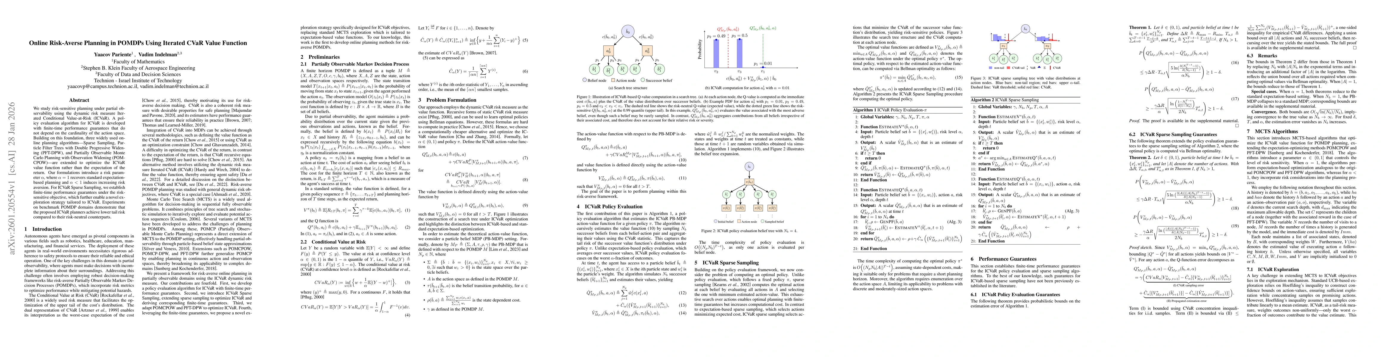 Thumbnail for Online Risk-Averse Planning in POMDPs Using Iterated CVaR Value Function