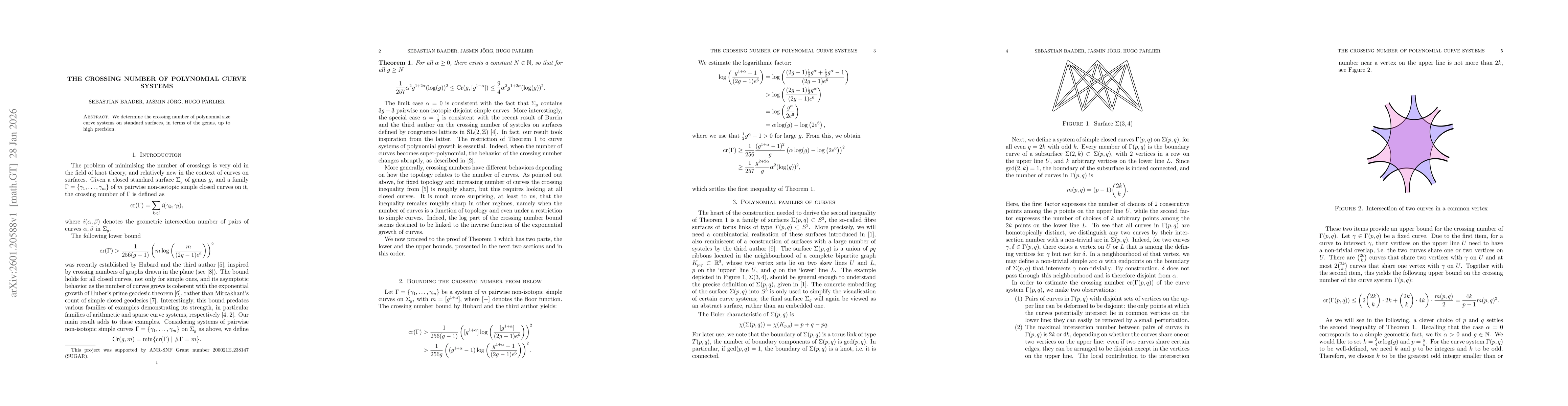Thumbnail for The crossing number of polynomial curve systems