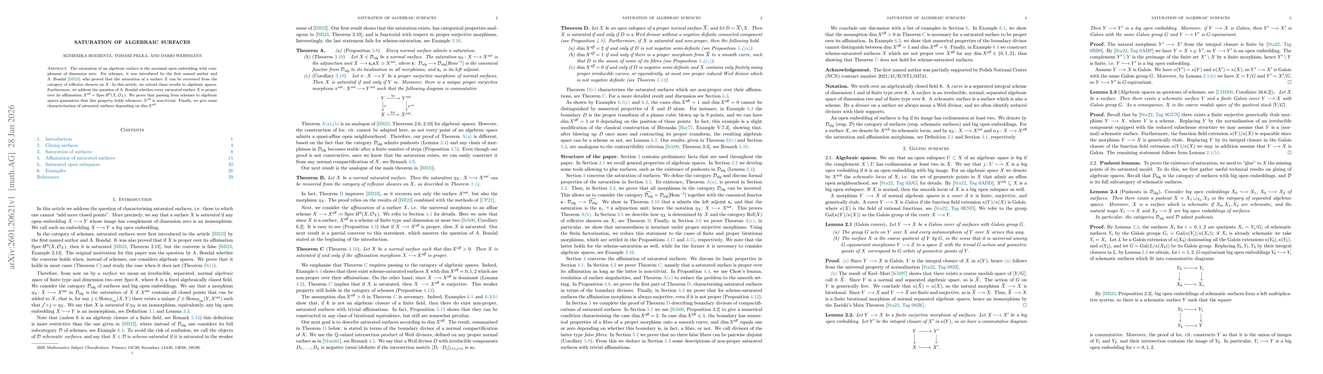 Thumbnail for Saturation of algebraic surfaces