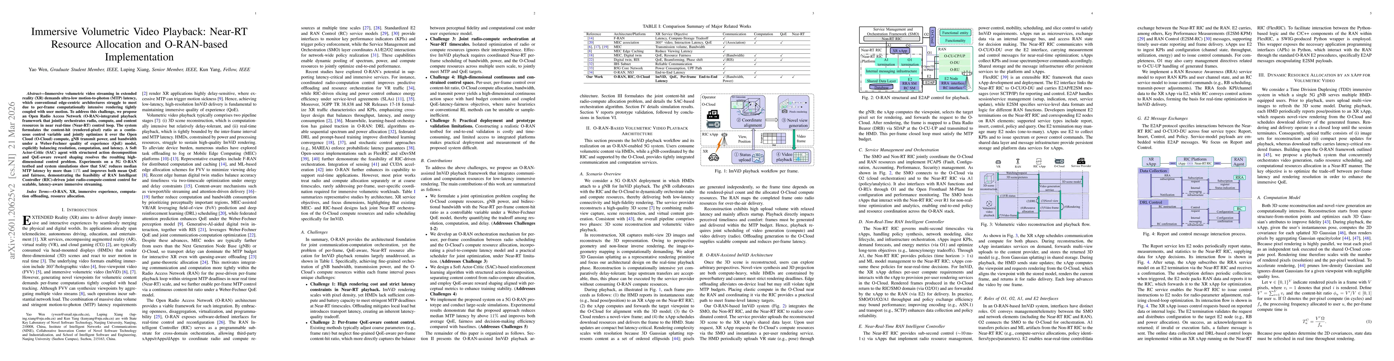 Thumbnail for Immersive Volumetric Video Playback: Near-RT Resource Allocation and O-RAN-based Implementation