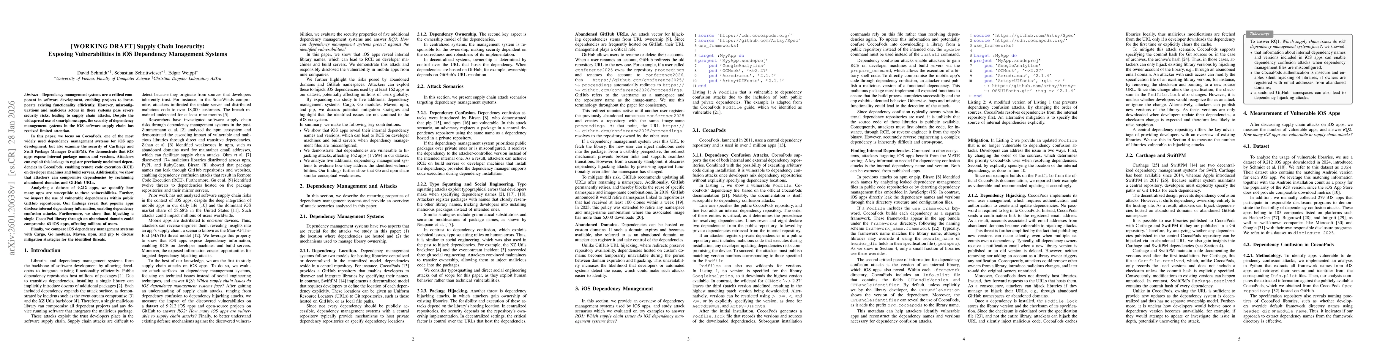 Thumbnail for Supply Chain Insecurity: Exposing Vulnerabilities in iOS Dependency Management Systems