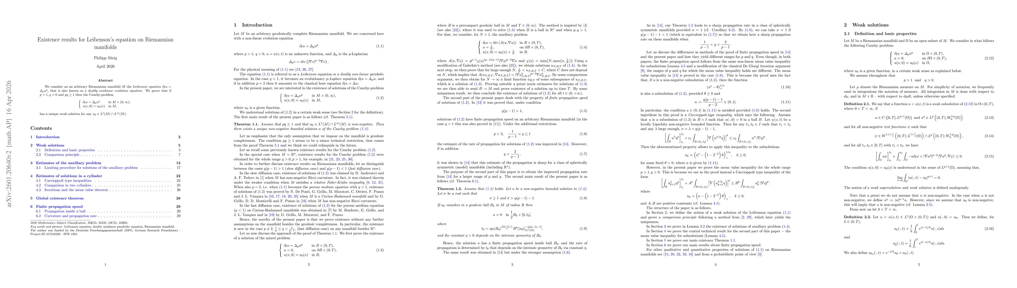 Thumbnail for Existence results for Leibenson's equation on Riemannian manifolds