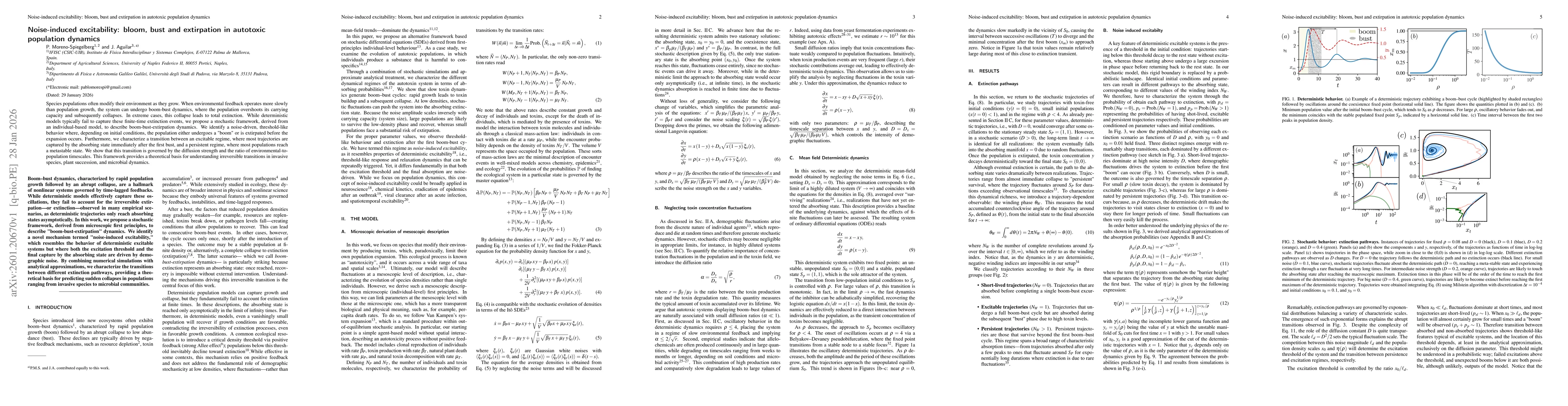 Thumbnail for Noise-induced excitability: bloom, bust and extirpation in autotoxic population dynamics