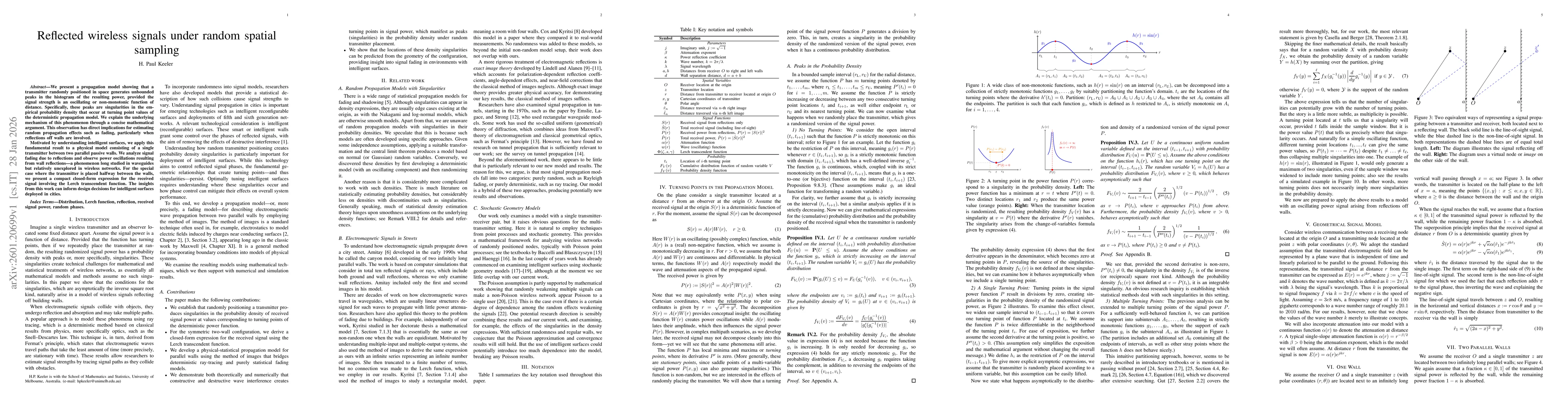 Thumbnail for Reflected wireless signals under random spatial sampling
