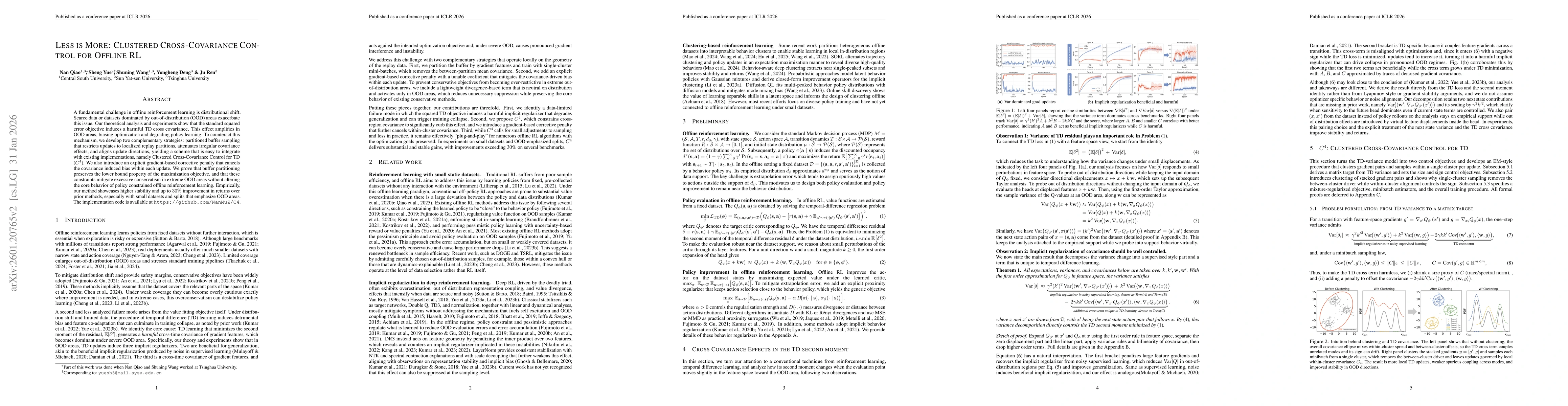 Thumbnail for Less is More: Clustered Cross-Covariance Control for Offline RL