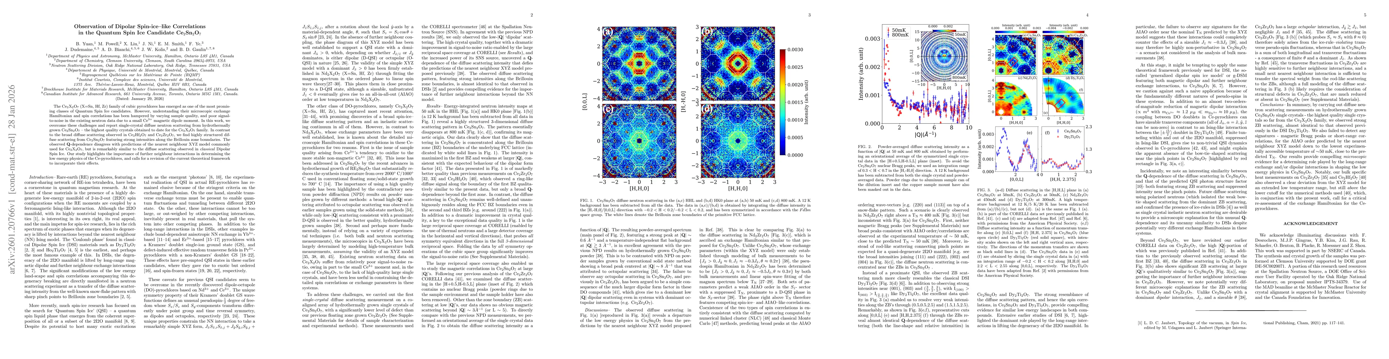 Thumbnail for Observation of Dipolar Spin-ice--like Correlations in the Quantum Spin Ice Candidate Ce$_2$Sn$_2$O$_7$
