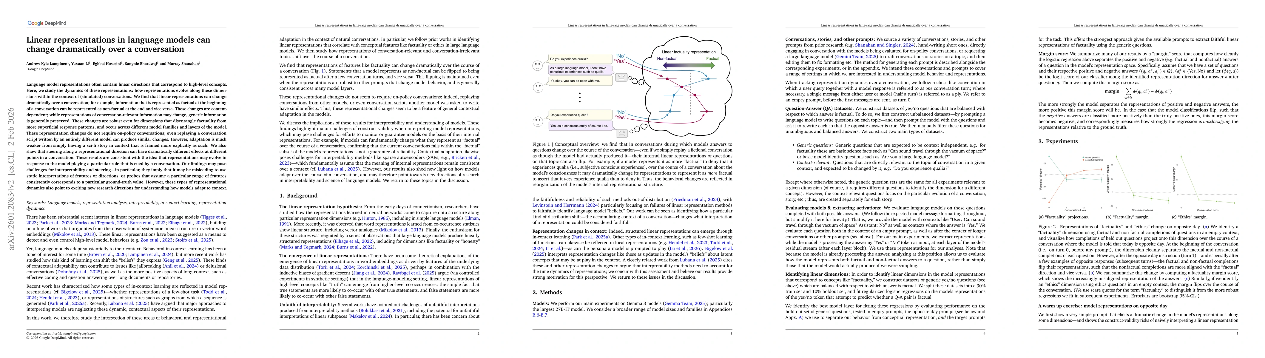 Thumbnail for Linear representations in language models can change dramatically over a conversation