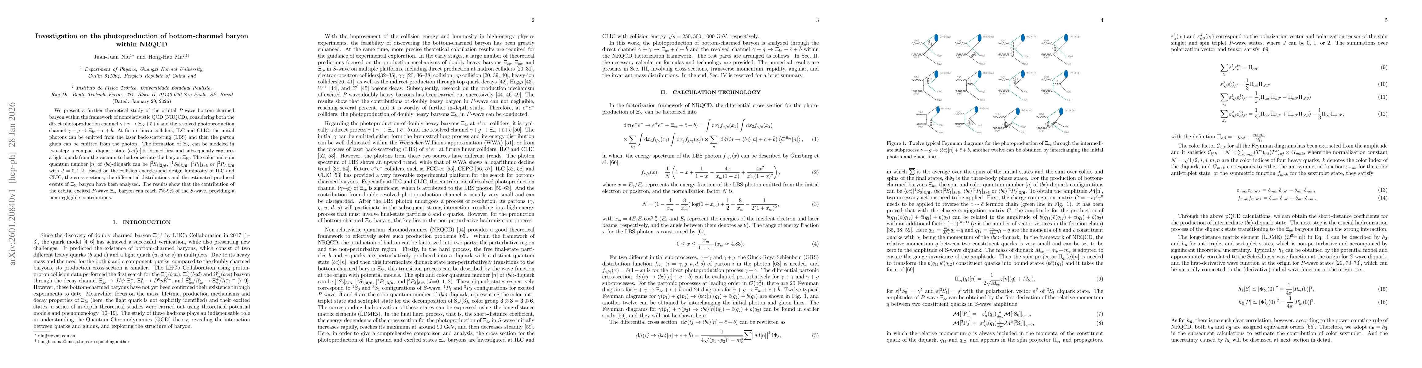 Thumbnail for Investigation on the photoproduction of bottom-charmed baryon within NRQCD
