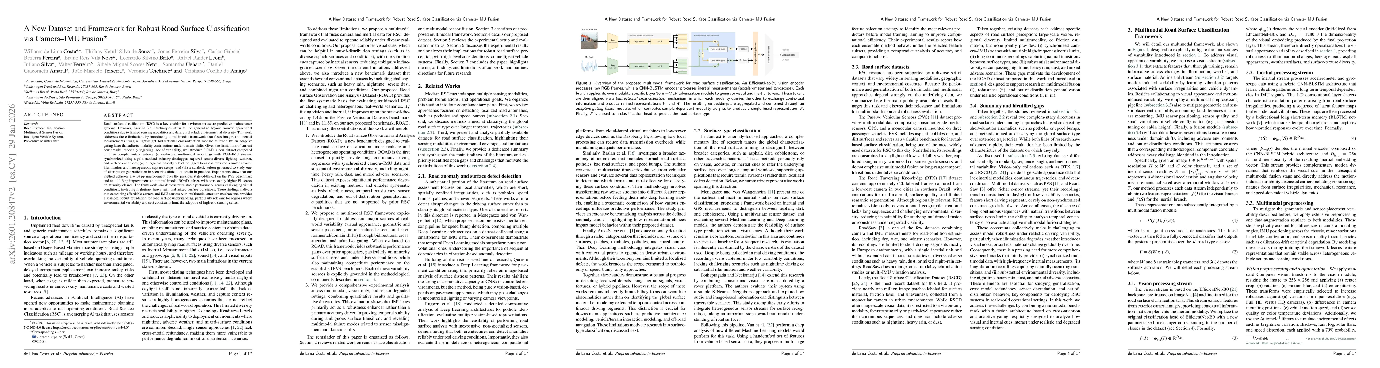 Thumbnail for A New Dataset and Framework for Robust Road Surface Classification via Camera-IMU Fusion