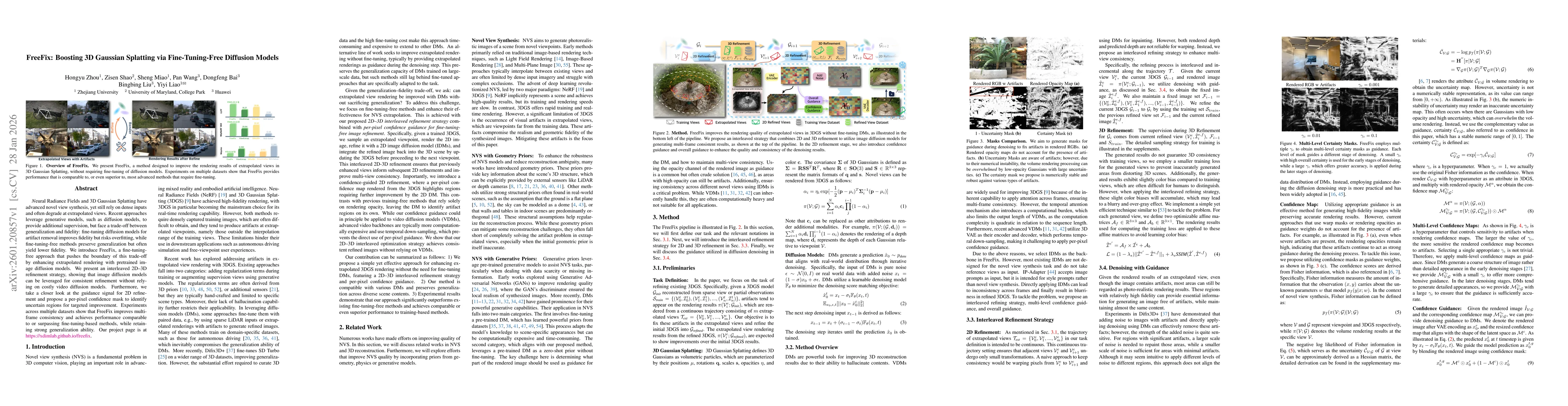 Thumbnail for FreeFix: Boosting 3D Gaussian Splatting via Fine-Tuning-Free Diffusion Models
