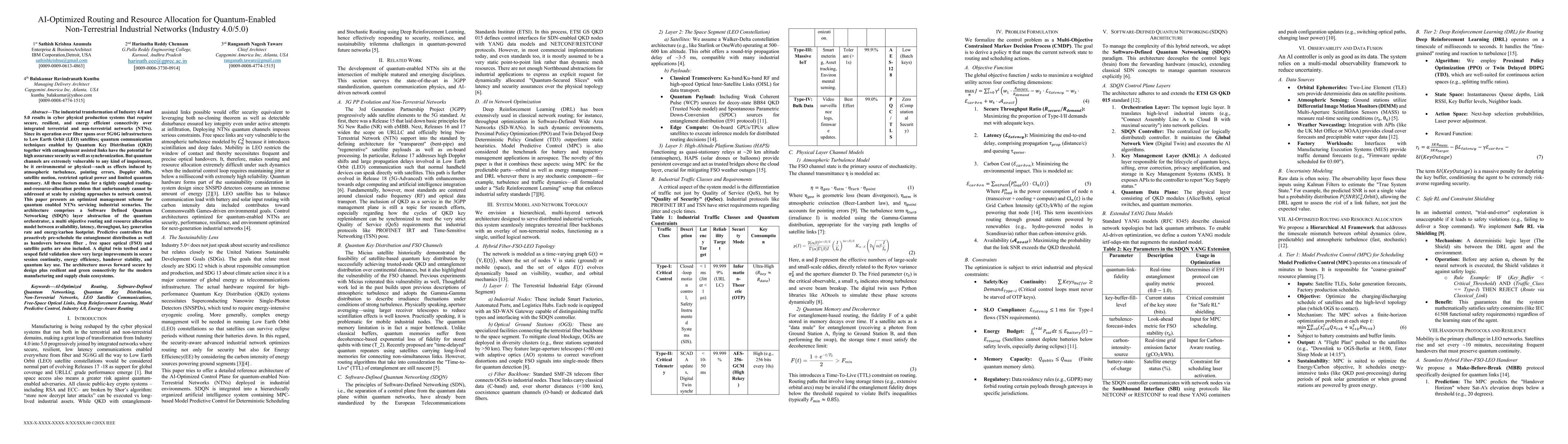 Thumbnail for AI Optimized Routing and Resource Allocation for Quantum Enabled Non Terrestrial Industrial Networks