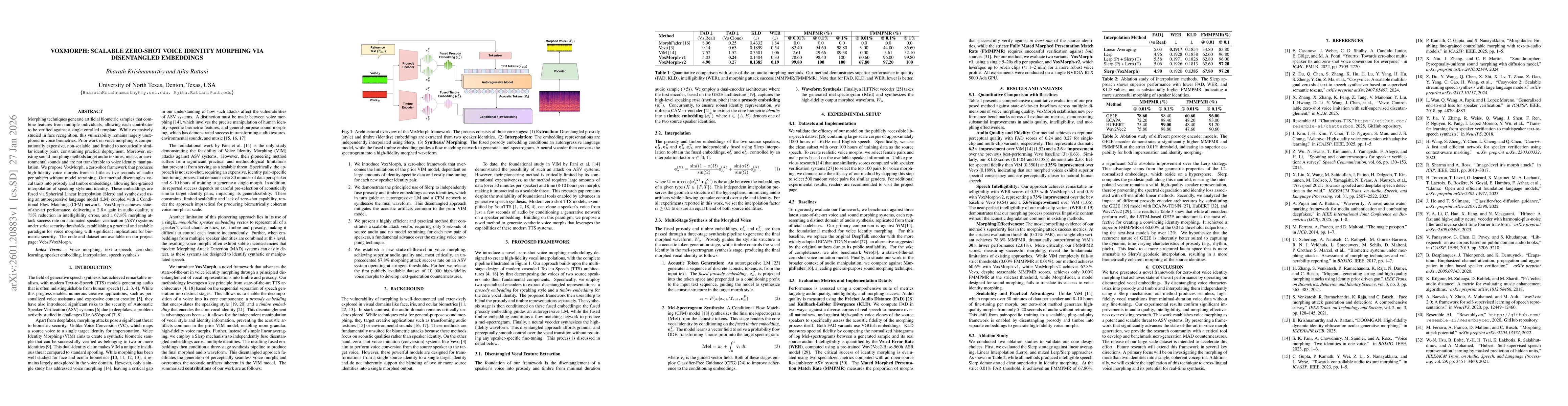 Thumbnail for VoxMorph: Scalable Zero-shot Voice Identity Morphing via Disentangled Embeddings