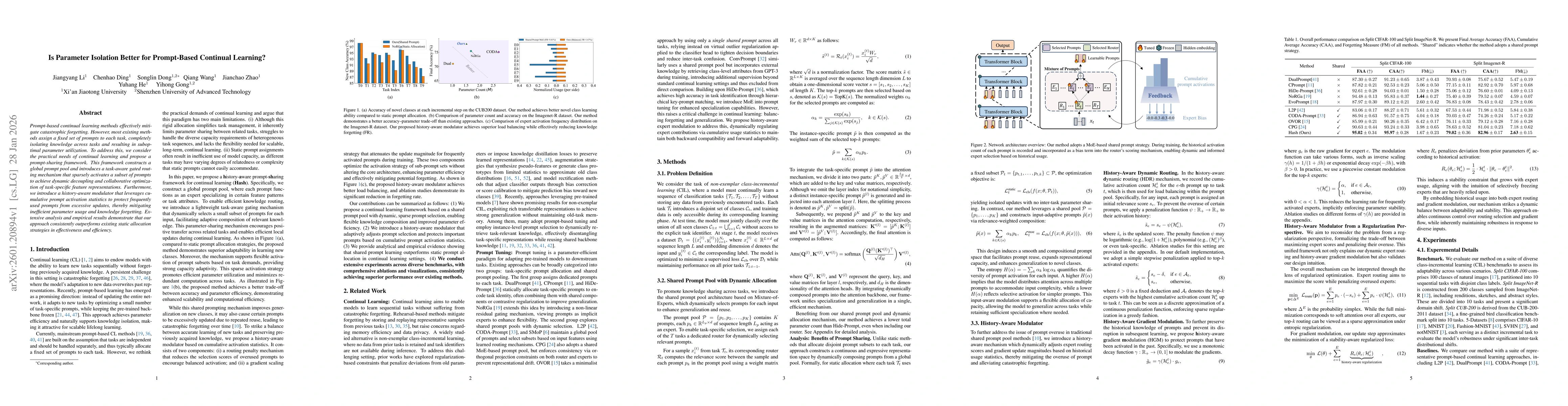 Thumbnail for Is Parameter Isolation Better for Prompt-Based Continual Learning?