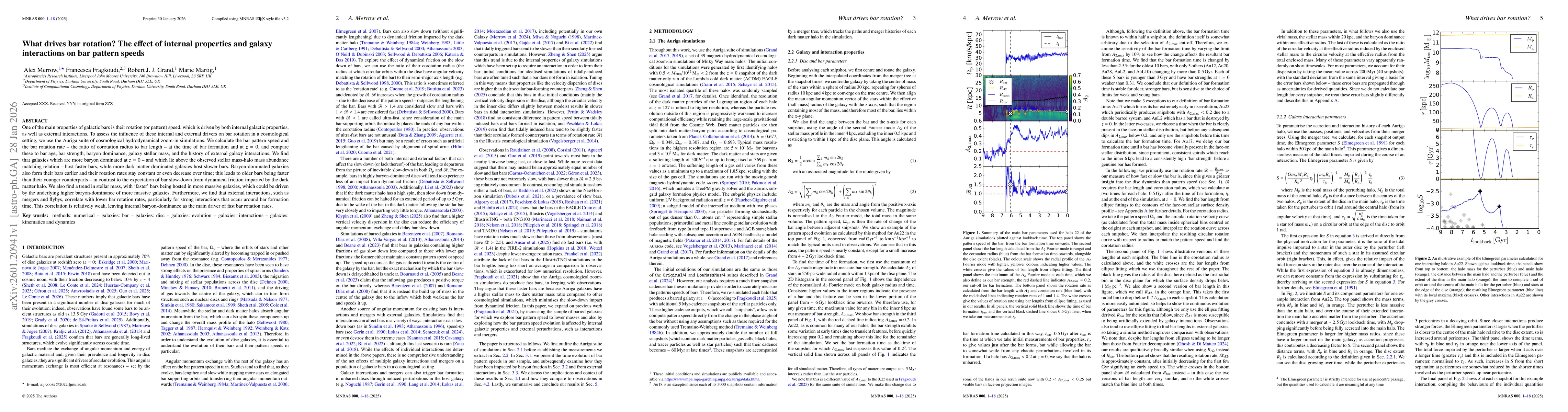 Thumbnail for What drives bar rotation? The effect of internal properties and galaxy interactions on bar pattern speeds