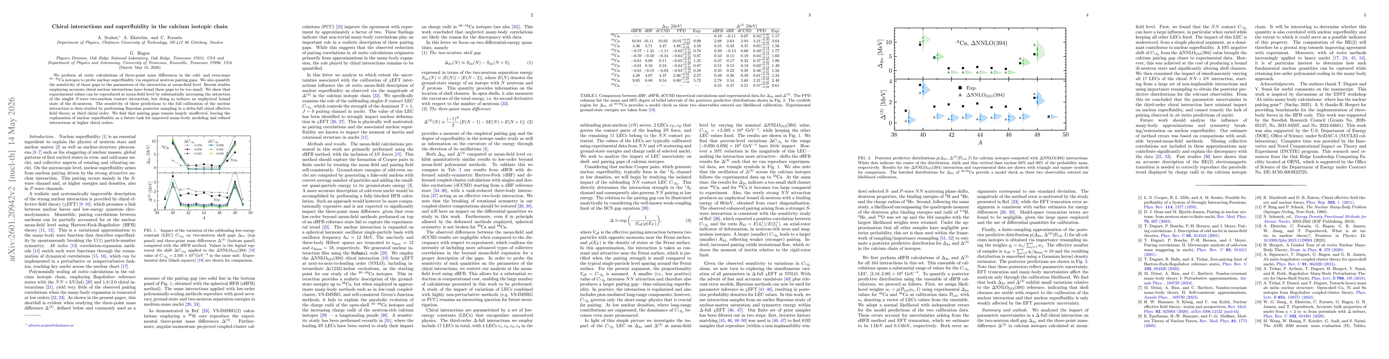 Thumbnail for Chiral interactions and superfluidity in the calcium isotopic chain