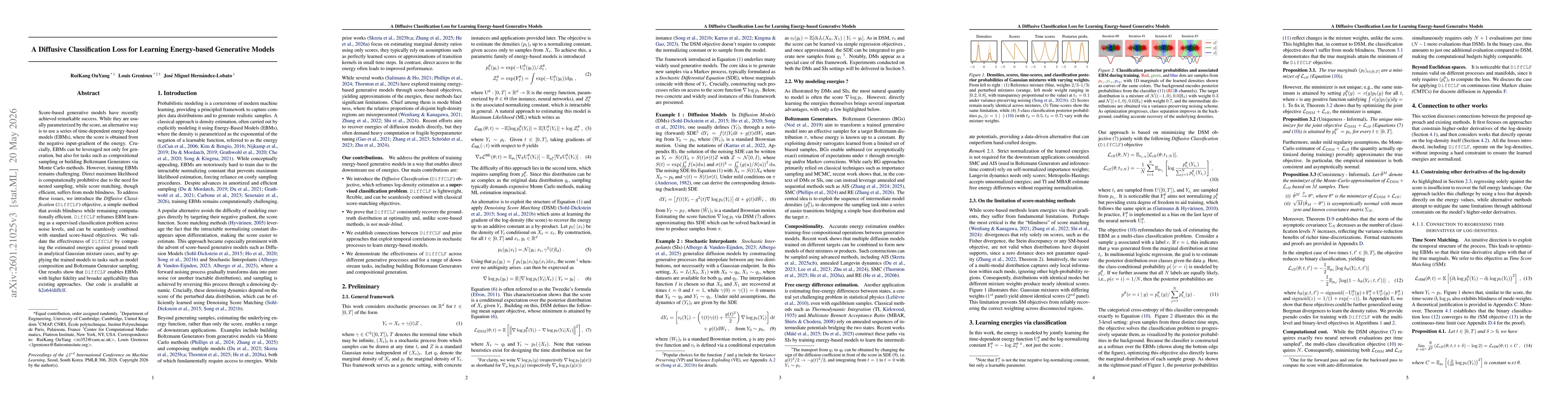 Thumbnail for A Diffusive Classification Loss for Learning Energy-based Generative Models