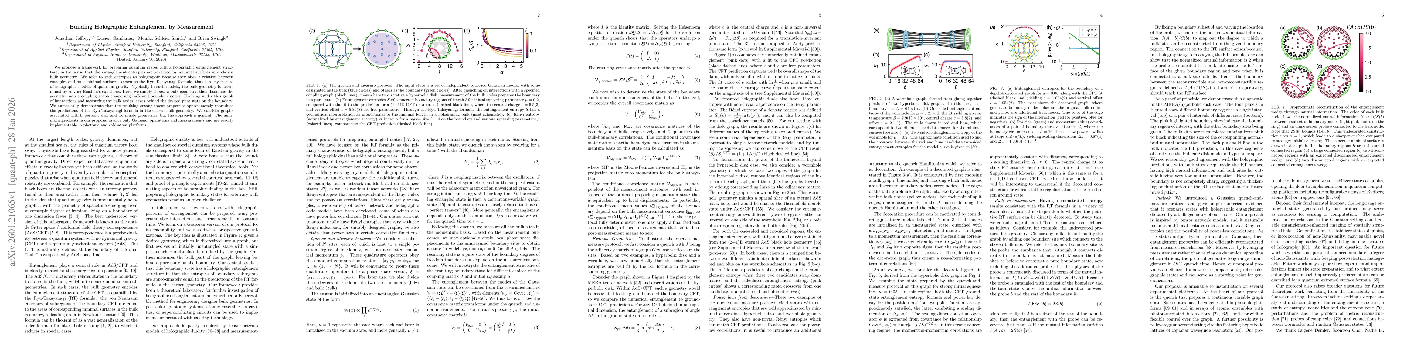 Thumbnail for Building Holographic Entanglement by Measurement