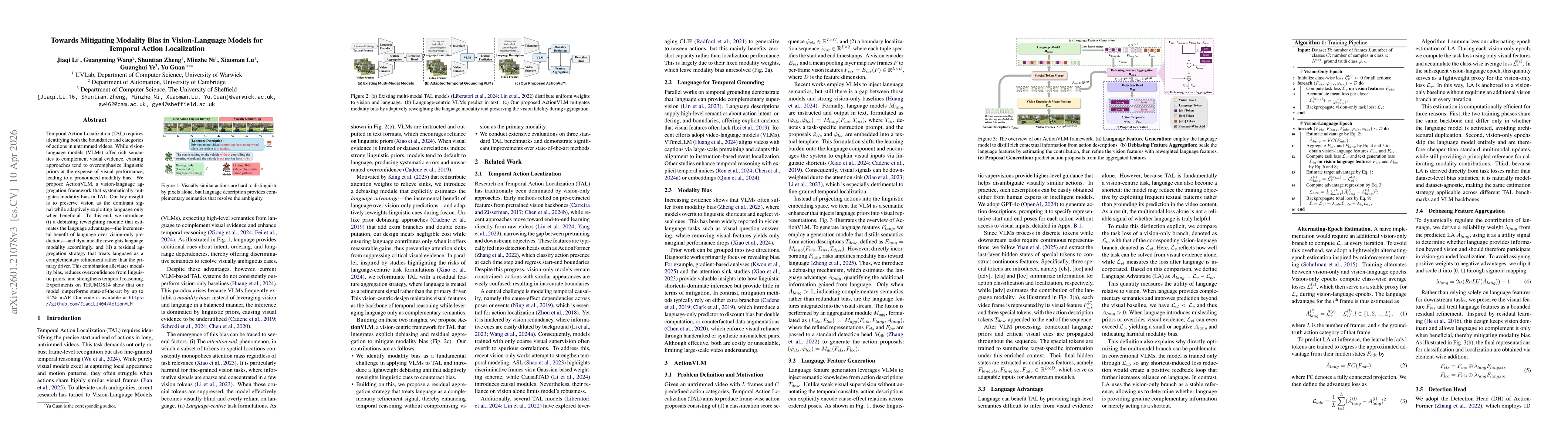 Thumbnail for Towards Mitigating Modality Bias in Vision-Language Models for Temporal Action Localization
