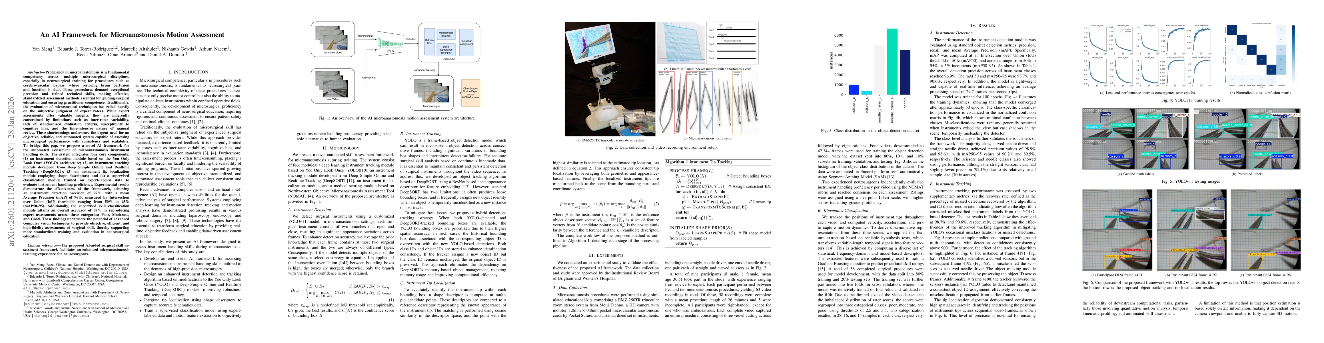 Thumbnail for An AI Framework for Microanastomosis Motion Assessment